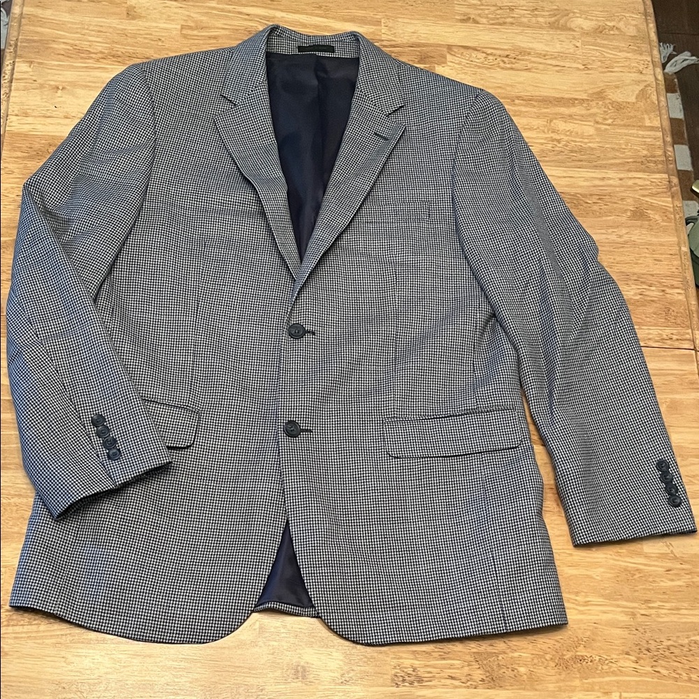 Andrew Fezza Black and White Checkered Blazer